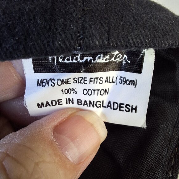 Headmaster Duke University Hat Cap Snapback Black Blue Devils College Adjustable - Picture 6 of 6